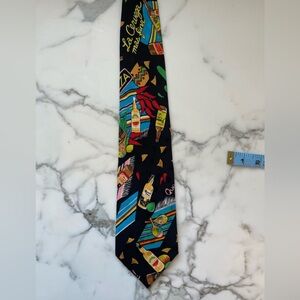 Nicole Miller 100% Silk Tie - 1991 - For the Beer Lover